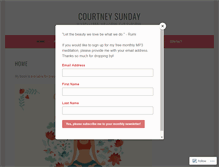 Tablet Screenshot of courtneysunday.com
